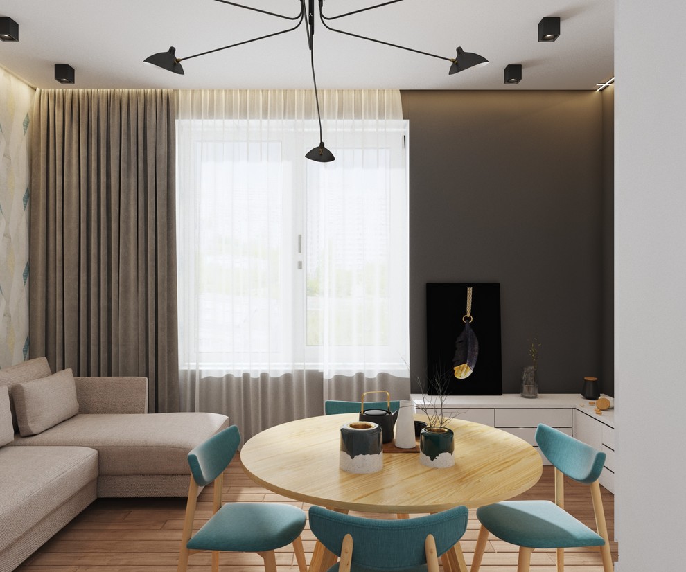 Зона кухни-гостиной