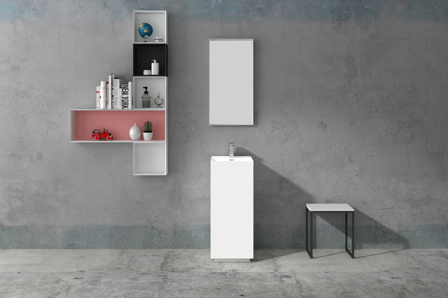 Solid surface pedestal basin 
