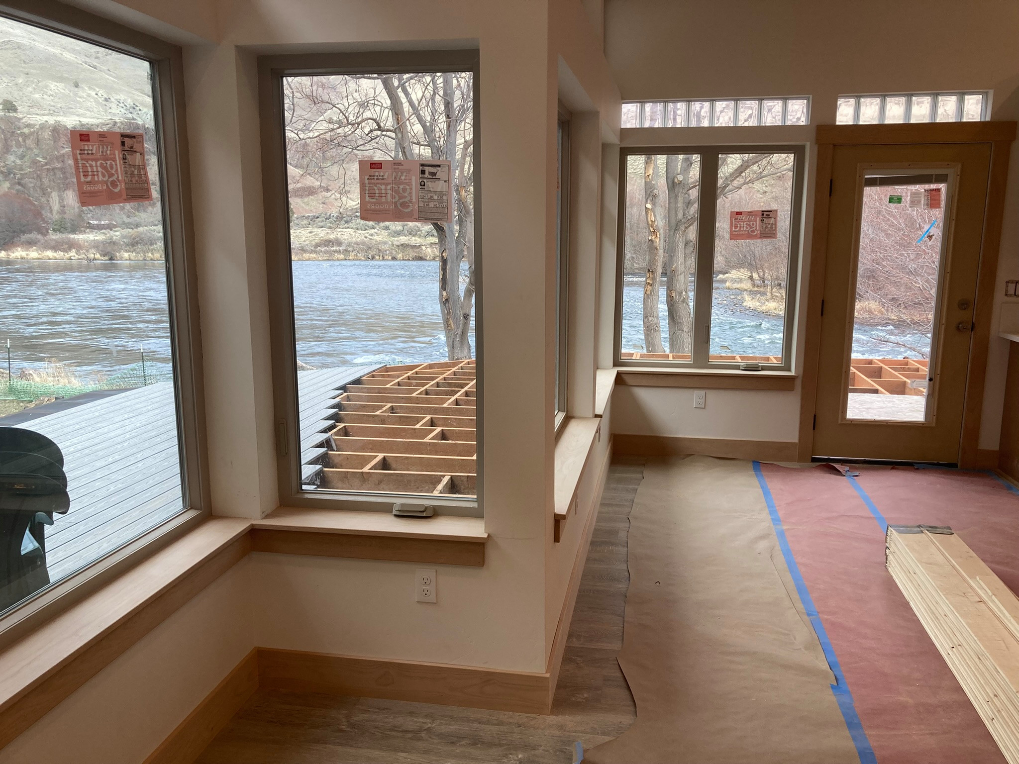 Beautiful Entry, window sills, and baseboards