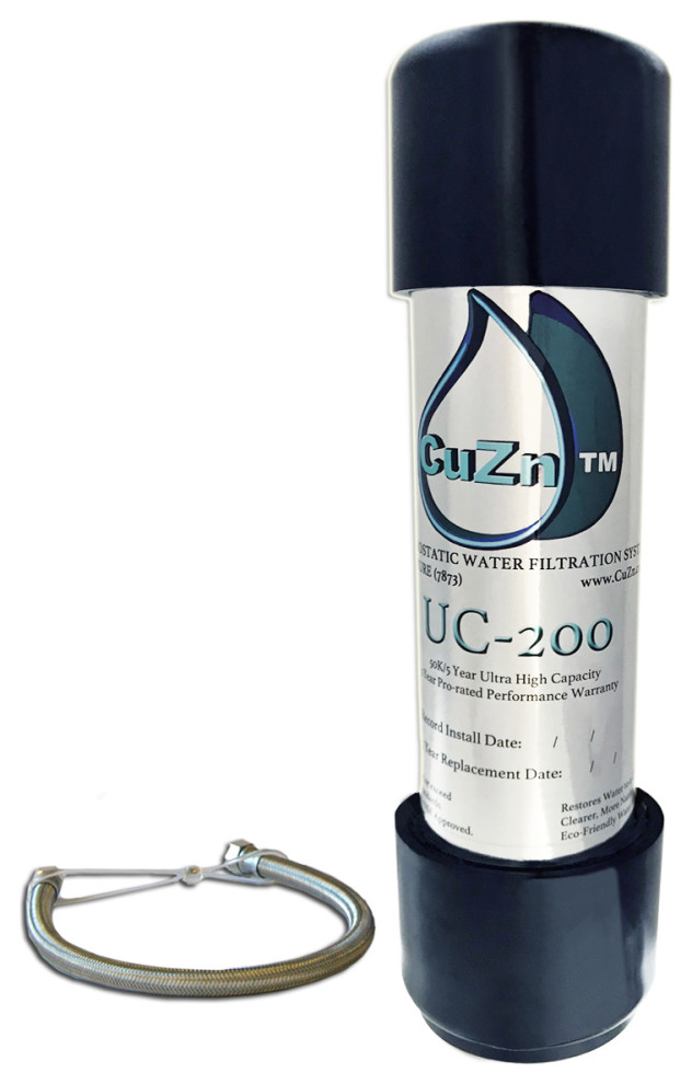 CuZn UC-200 Under Counter Water Filter - 50K Ultra High Capacity - Made in USA ,