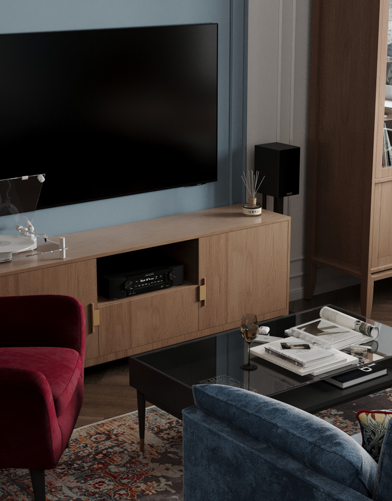 Яркие акценты в современной классике 73м2