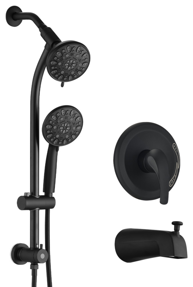 Nodrill slide bar combination With 7function hand shower