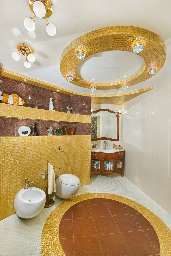 Интерьер коттеджа в ярких тонах