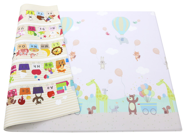 baby care play mat large zoo town
