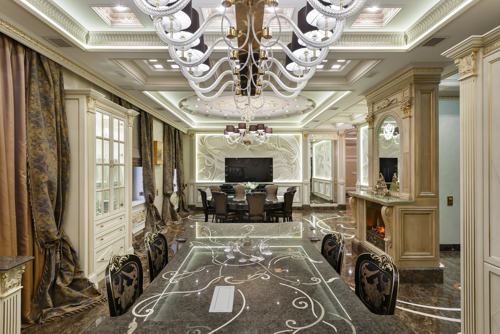 Классический интерьер на Крестовском острове города Петербурга