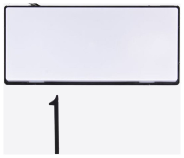 Craftmade Surface Mount Address Plaque Number - 1 AP-1-FB - Flat Black