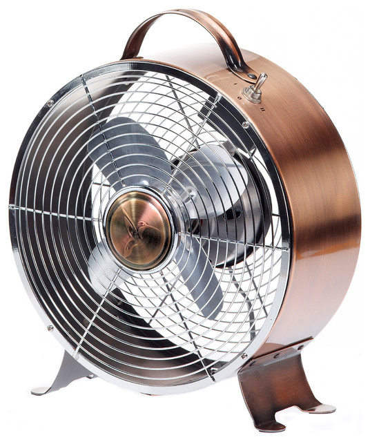 Copper Retro Metal Table Fan Transitional Electric Fans By Copper Retro Metal Table Fan