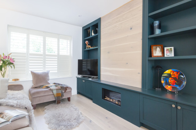 Castleknock contemporary-vardagsrum