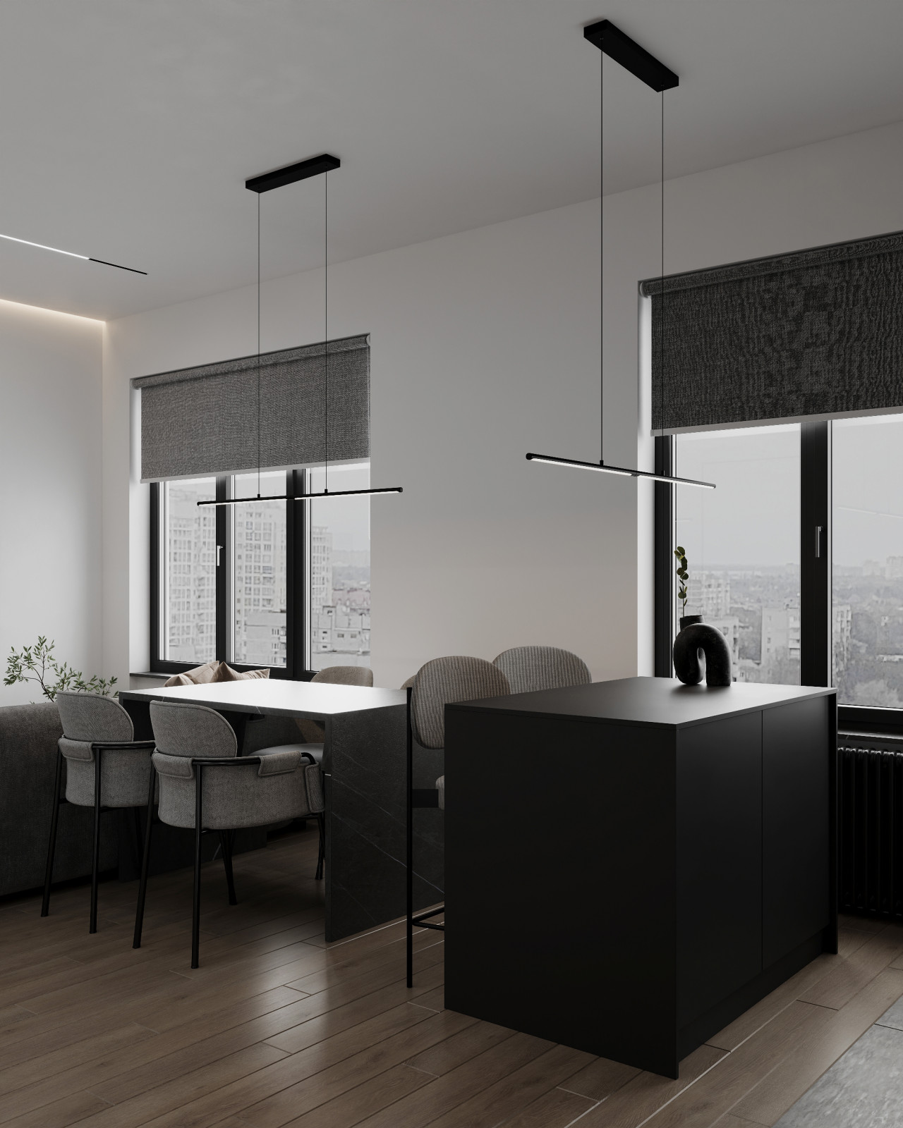 Дизайн интерьера квартиры 58 кв.м. в ЖК Level Амурская