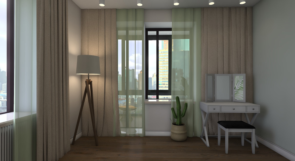 Квартира в стиле эко-минимализм 77 кв.м. в ЖК "Первый Московский Город Парк"