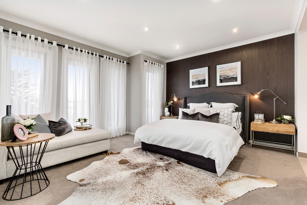 Inspiration for a bedroom in Melbourne.