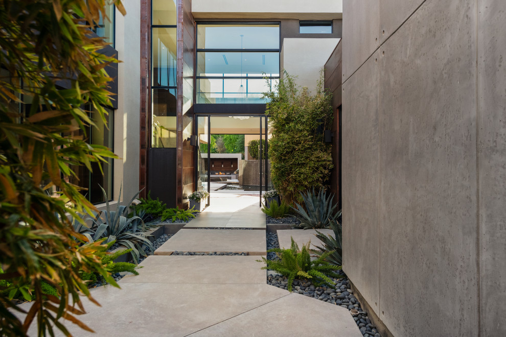 Private Residence 2 The Ridges Custom Home Modern Entry Las Vegas by Blue Heron Houzz