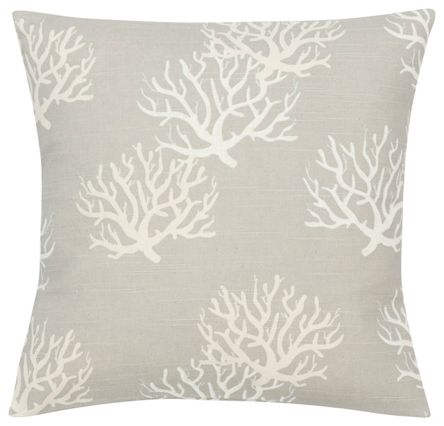 Look Here Jane, LLC - Coastal Gray Natural Pillow Cover & Reviews Houzz