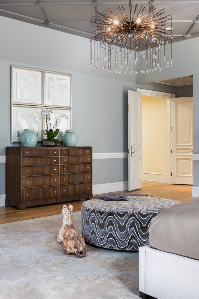 Design ideas for a transitional master bedroom in DC Metro.