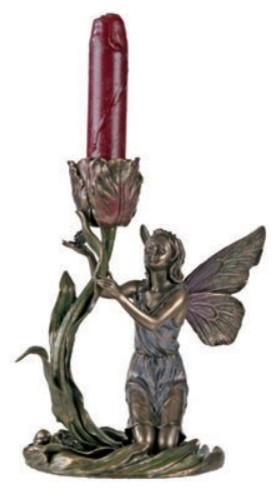 Art Nouveau - Tulip Fairy Votive / Candle Holder - Flower Candleholder