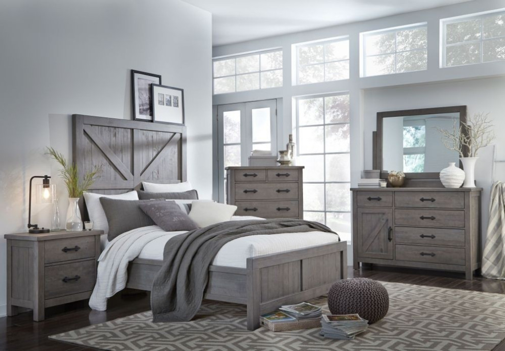 Haven Modern Farmhouse Rustic Bedroom 
