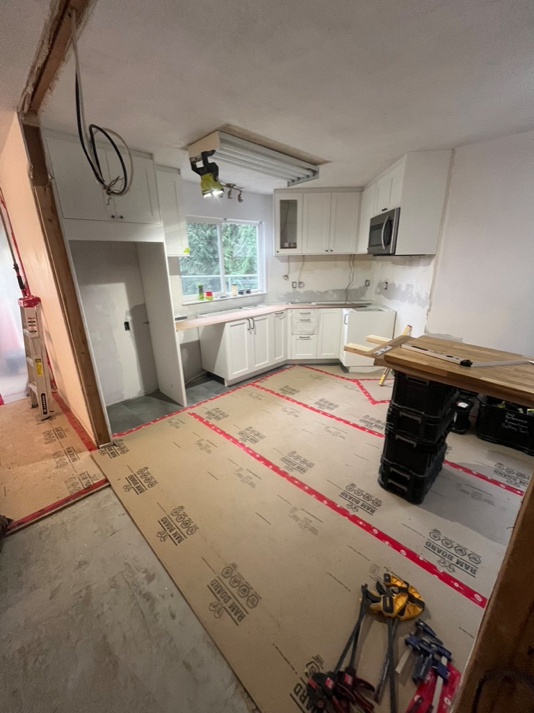 Kitchen Remodel with Butcher Block Counter