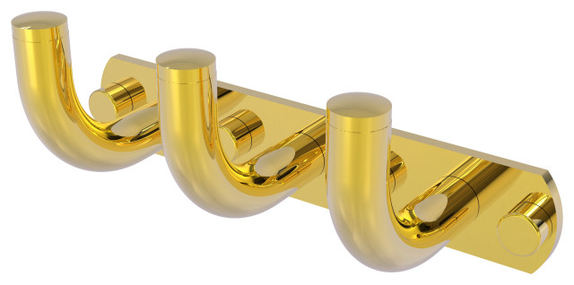 Remi 3 Position Multi Hook, Polished Brass