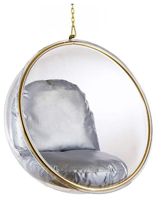 Gold/Silver Bubble Chair - Contemporary - Hanging Chairs - by ...