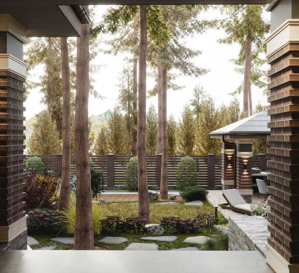 Выход на задний двор