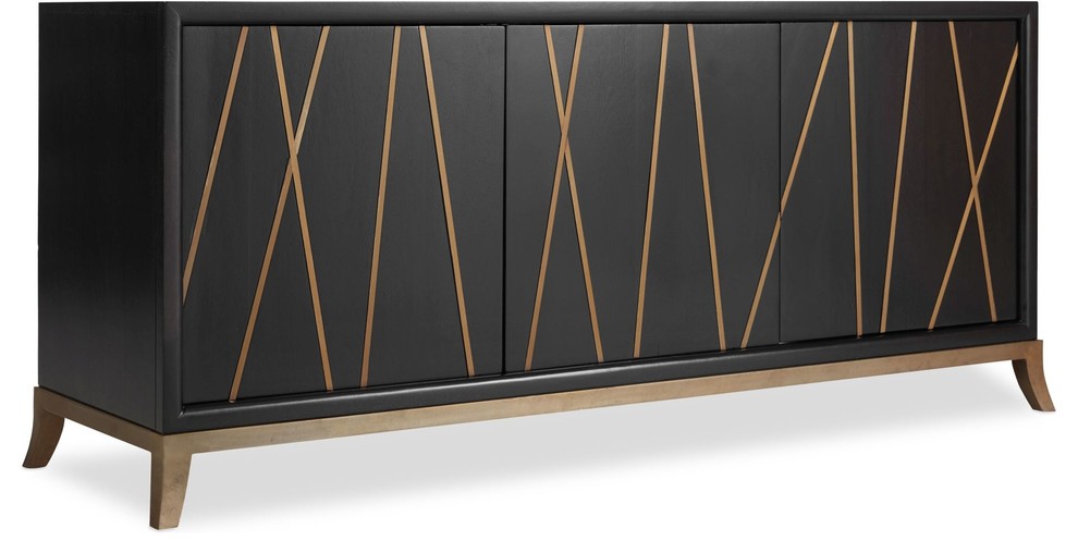 Hooker Furniture 5518 55464 Blk 65 1 2 Inch Wide Mango Wood Media