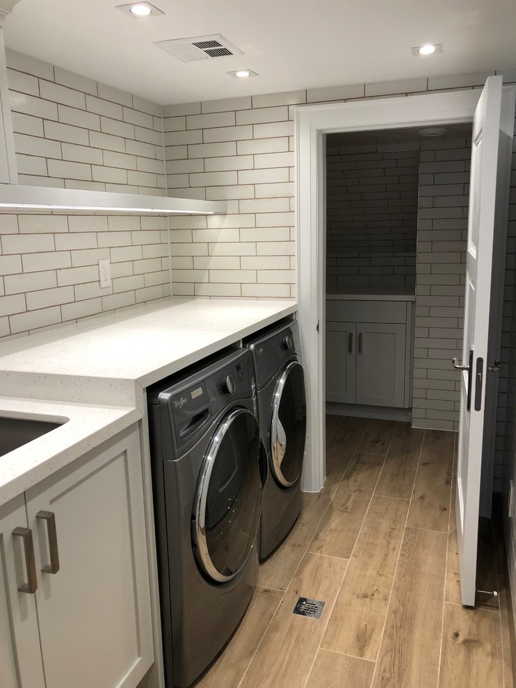 This is an example of a country laundry room in Toronto.