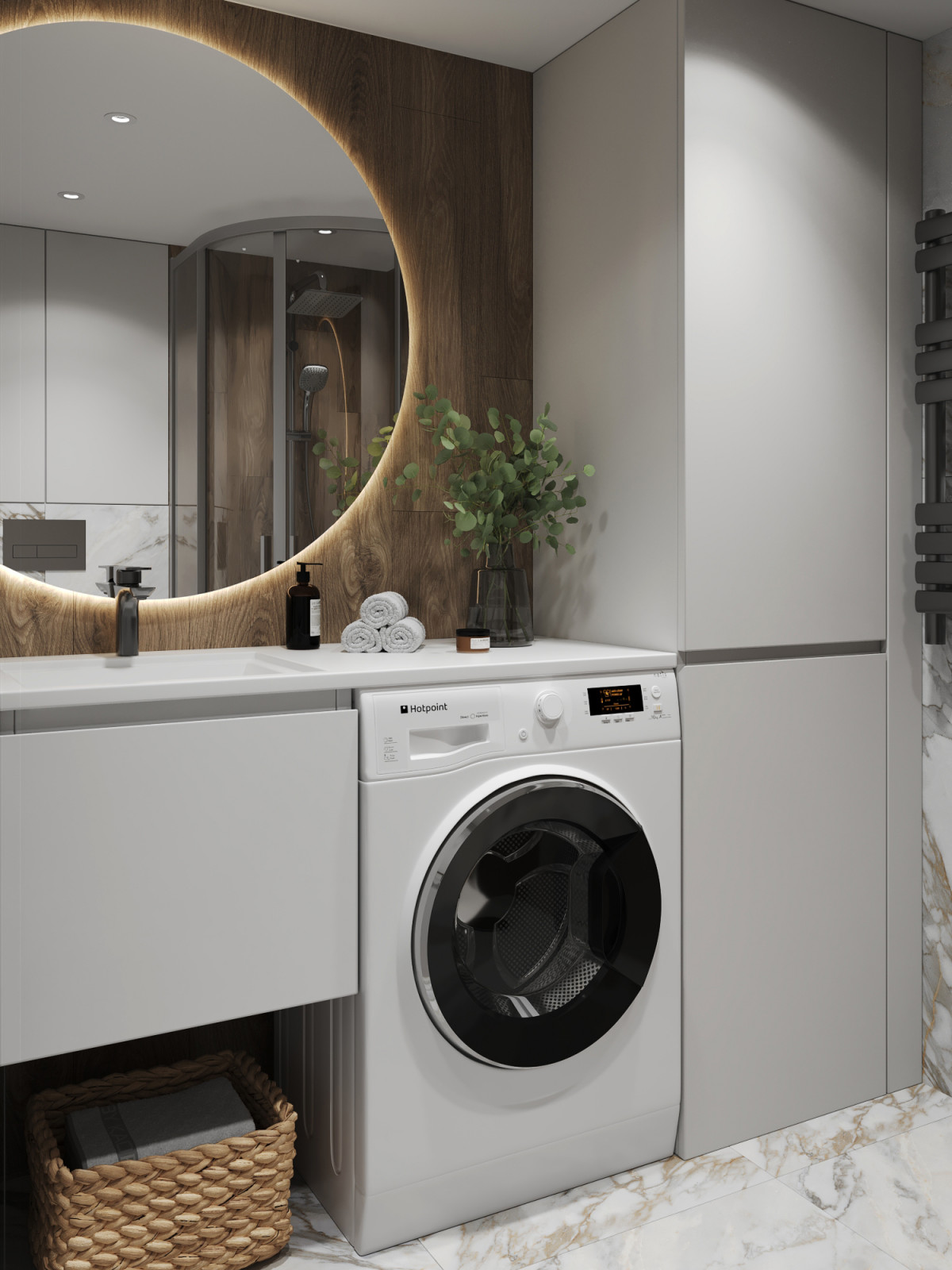 Дизайн интерьера студии с антресольным этажом