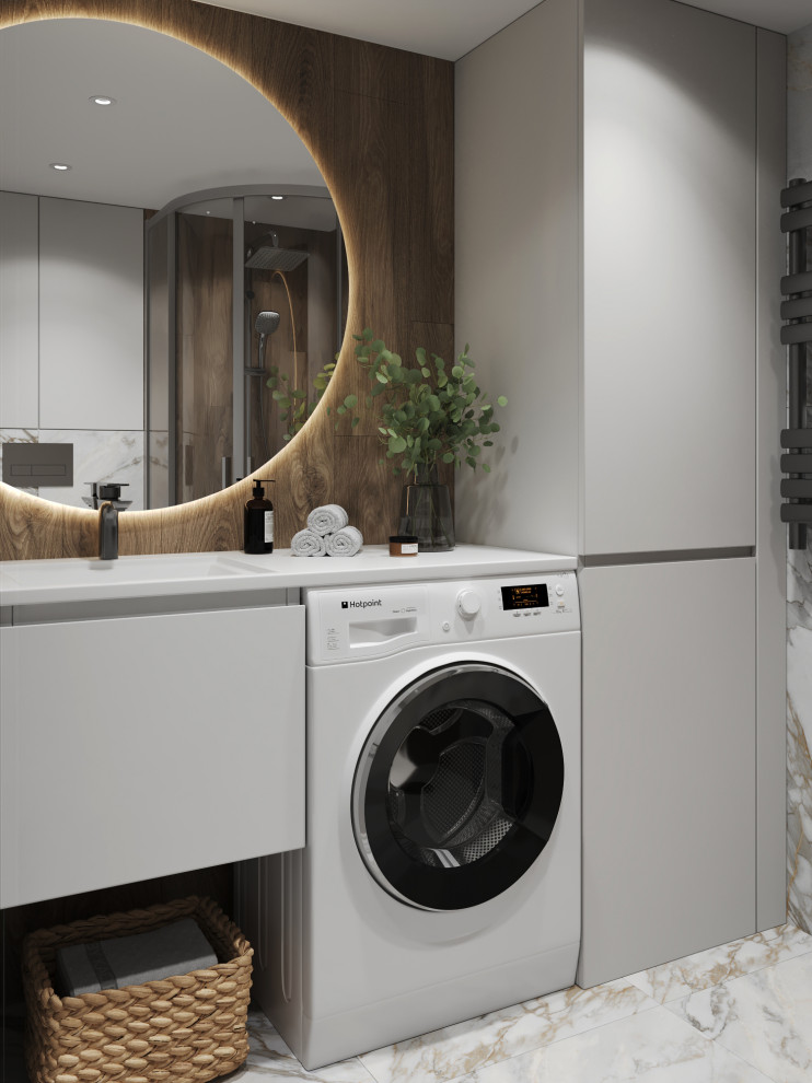 Дизайн интерьера студии с антресольным этажом