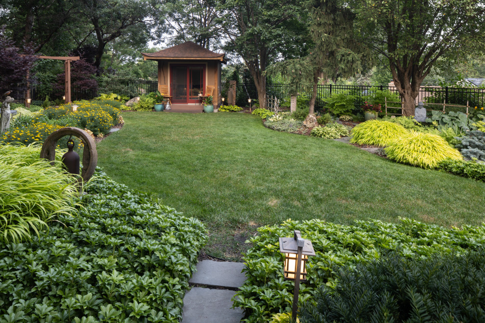 Inspiration for an asian landscaping in Minneapolis.