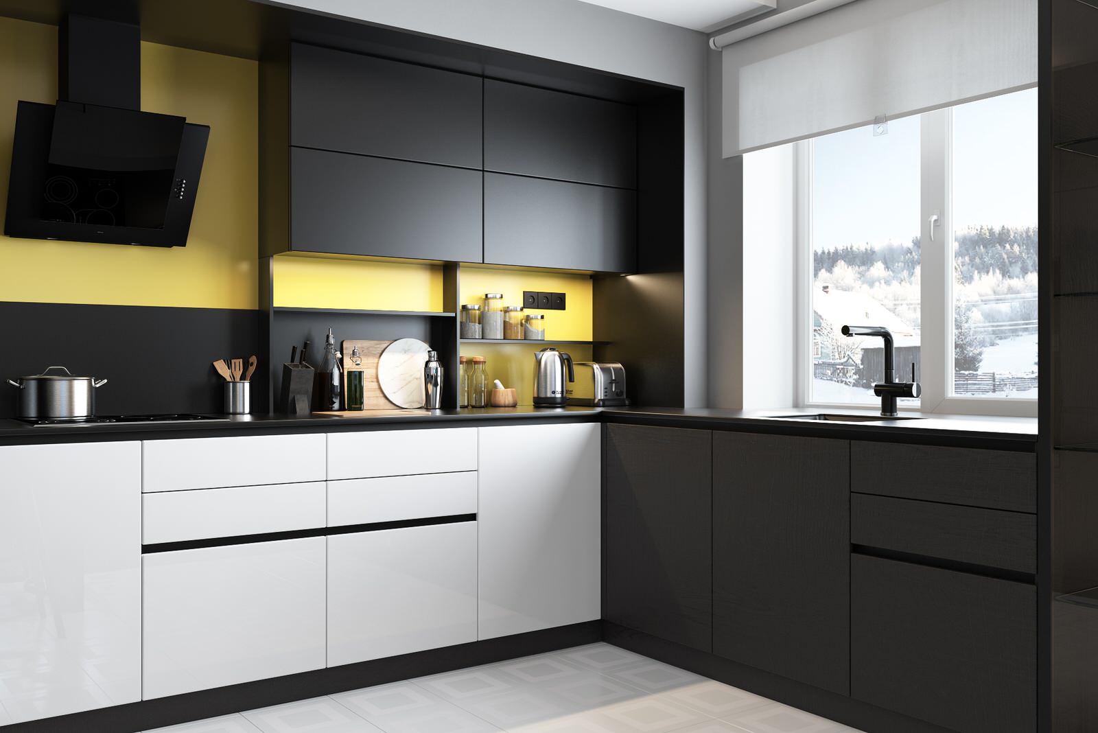 кухня в загородном доме