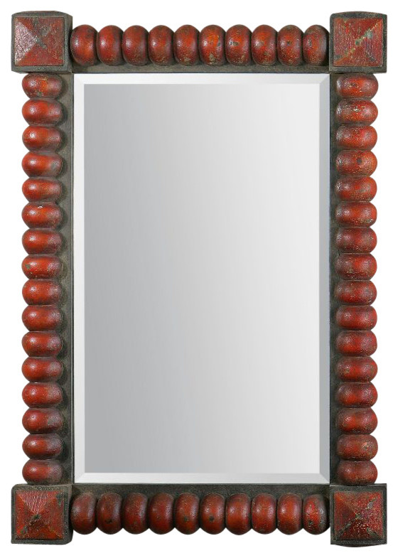 Clancy Rust Red Mirror