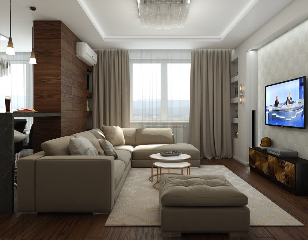 Гостиная. ЖК "Изумрудный"