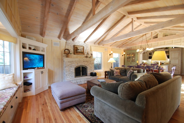 Carmel Cottage Great Room Traditional Living Room San