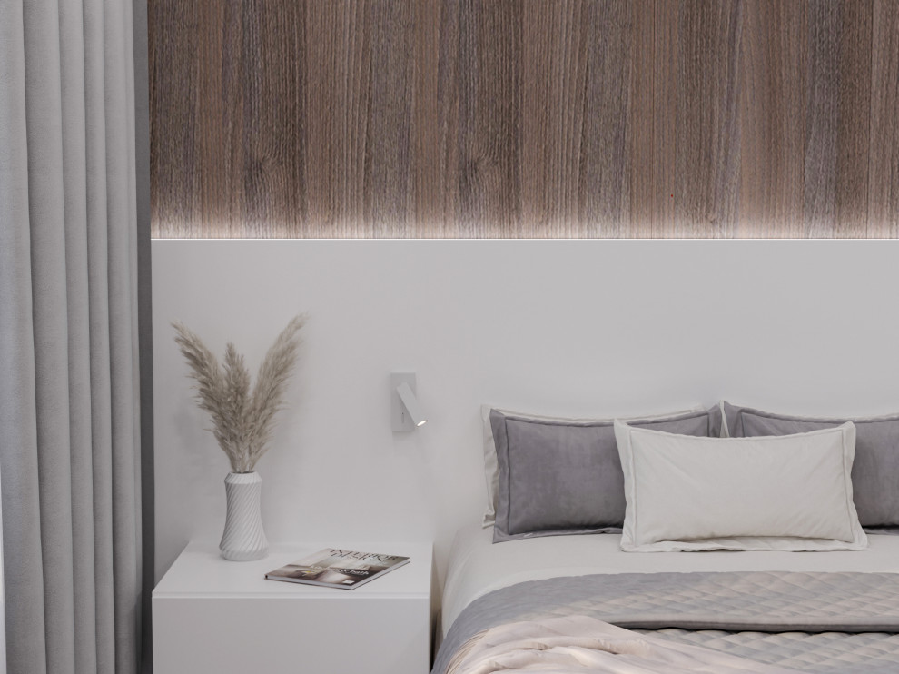 Спальня с гардеробной в загородном доме. Кемеровская обл.