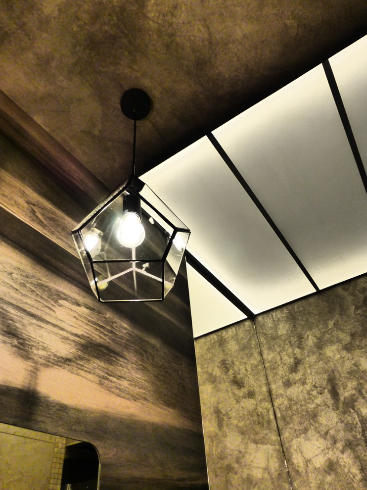 санузел в стиле лофт