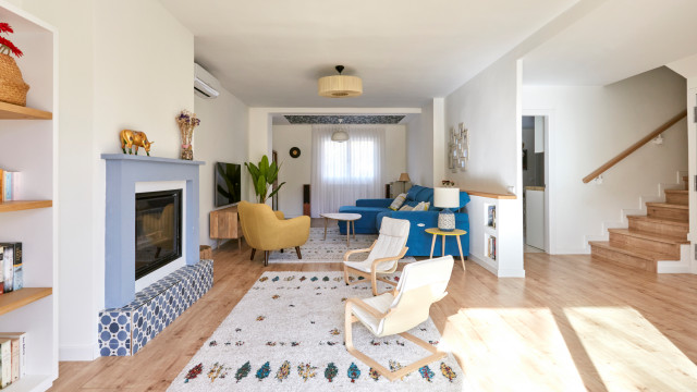 Hogar Marta y Roger contemporary-vardagsrum