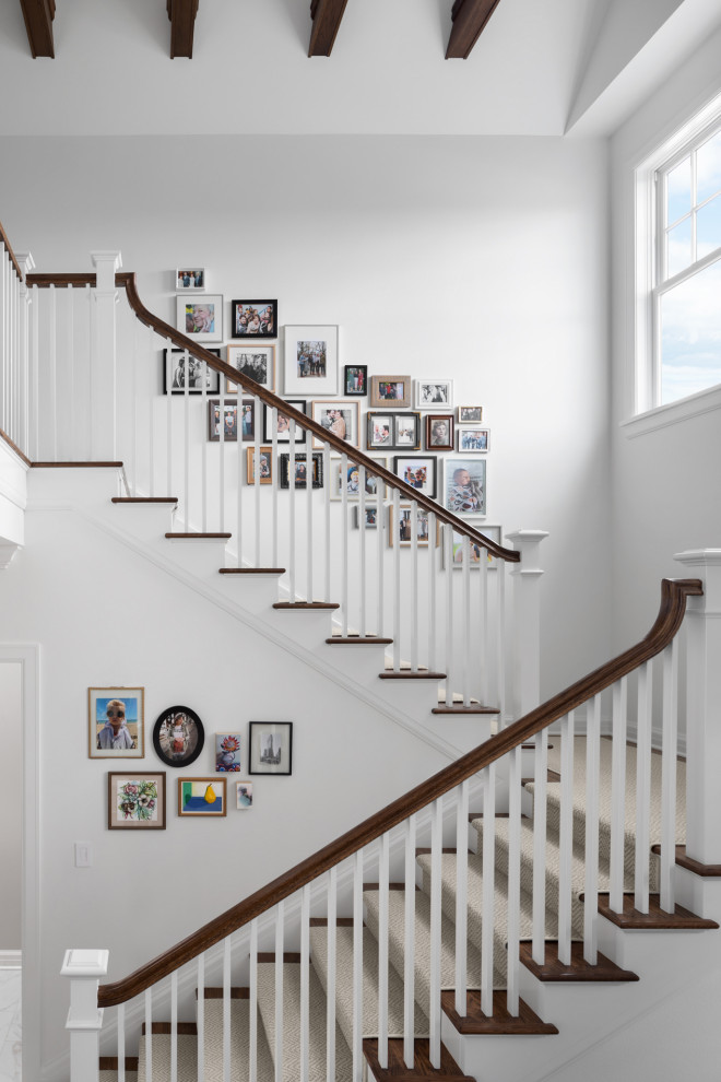 This is an example of a modern staircase in Milwaukee.
