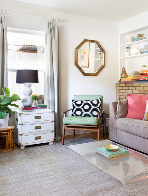 Mid Century Eclectic Home eklektisch-wohnbereich