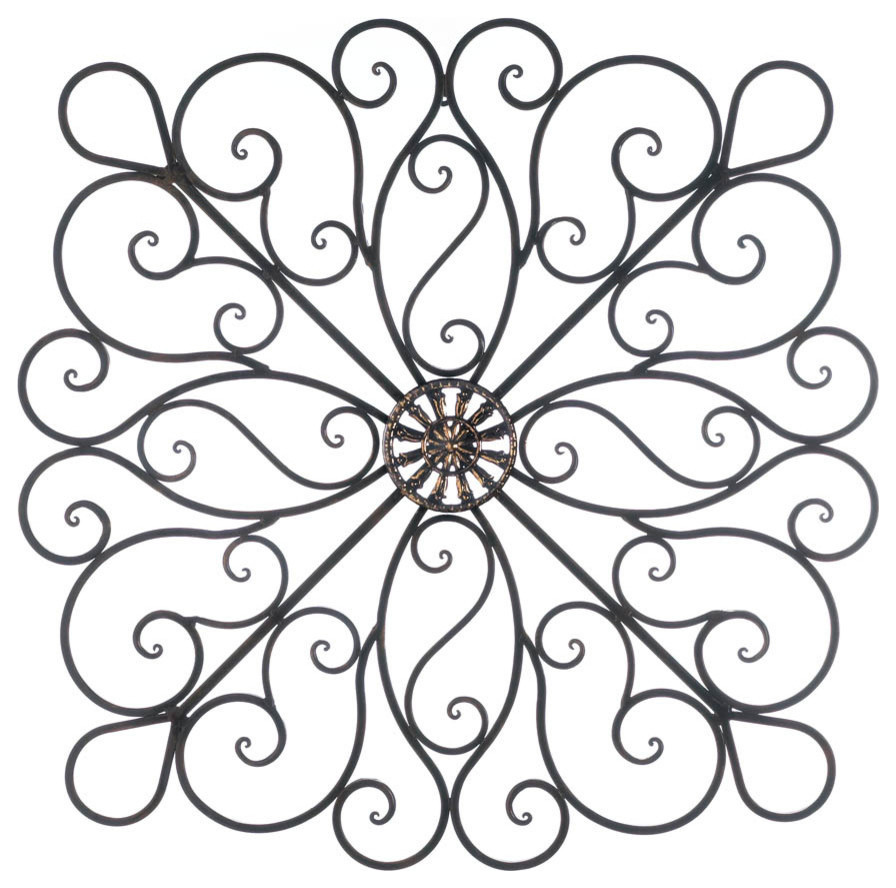 Iron Scrollwork Wall Decor French Country Metal Wall Art by Koolekoo Houzz