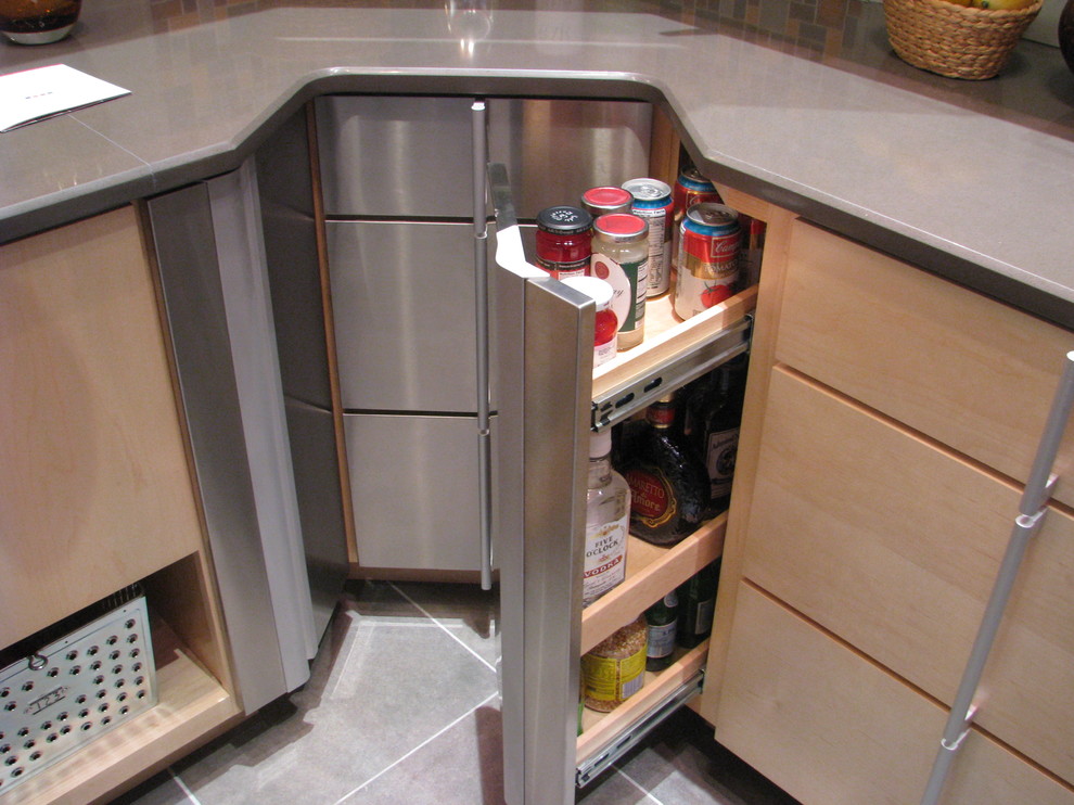 Corner Cabinet Storage Options Contemporary Kitchen Denver By Jan Neiges Ckd,How To Clean The Kitchen Sink With Vinegar
