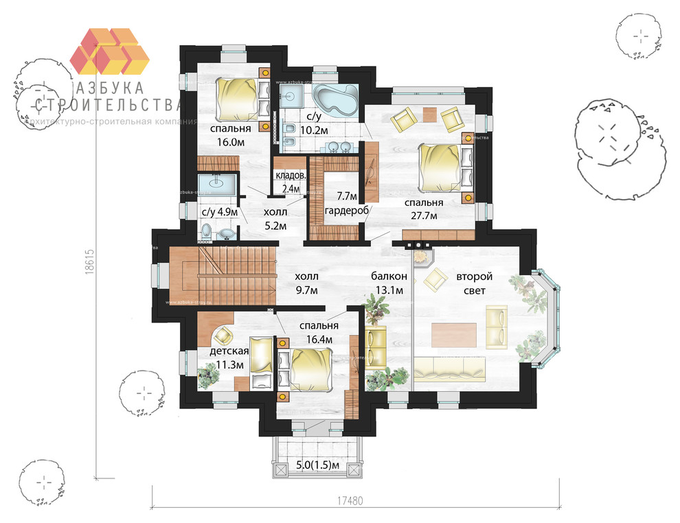 План второго этажа