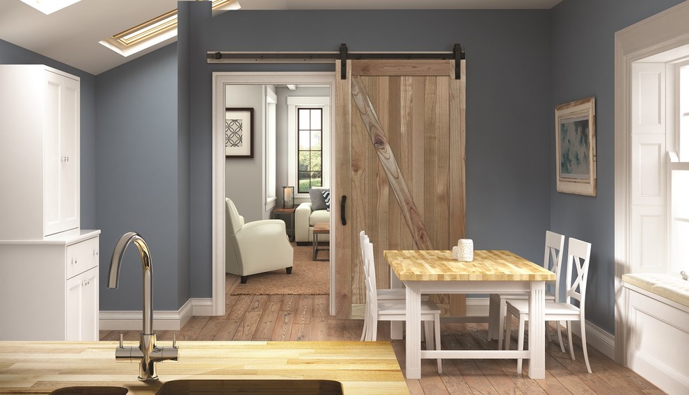 Mountain style kitchen photo in Charlotte