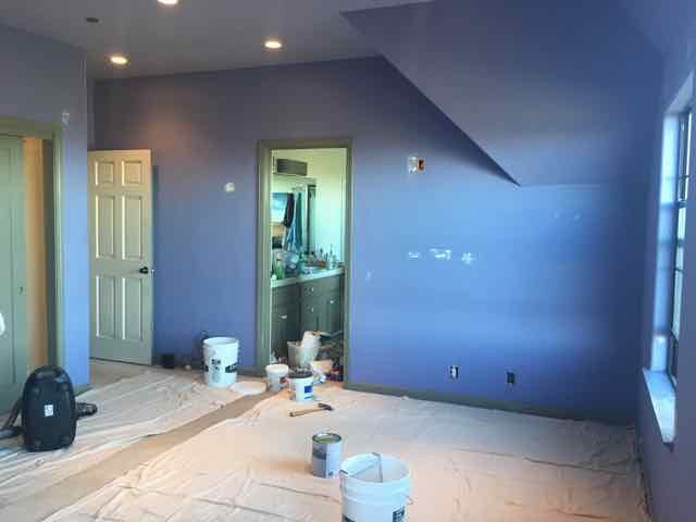 Should I paint sliding closet doors same color as wall?