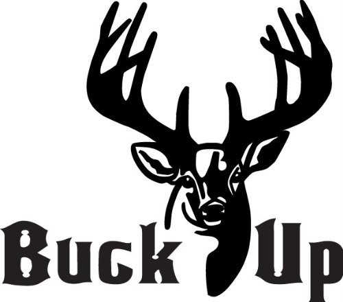 Buck Up Deer Decal, 21x21