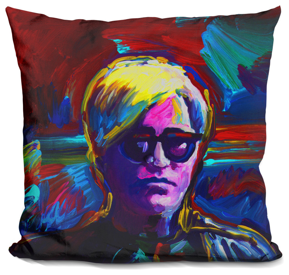 Andy Warhol Decorative Accent Throw Pillow Contemporary
