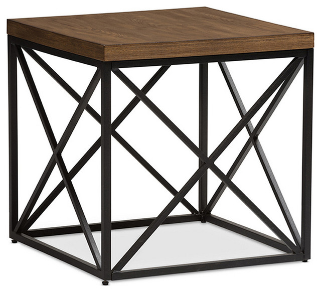 Urban Designs Holden Vintage Industrial Antique Bronze End Table