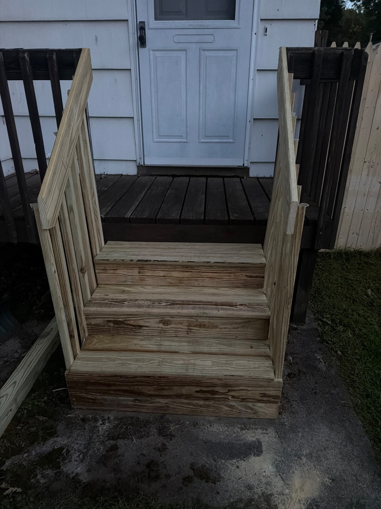 stair railings and steps