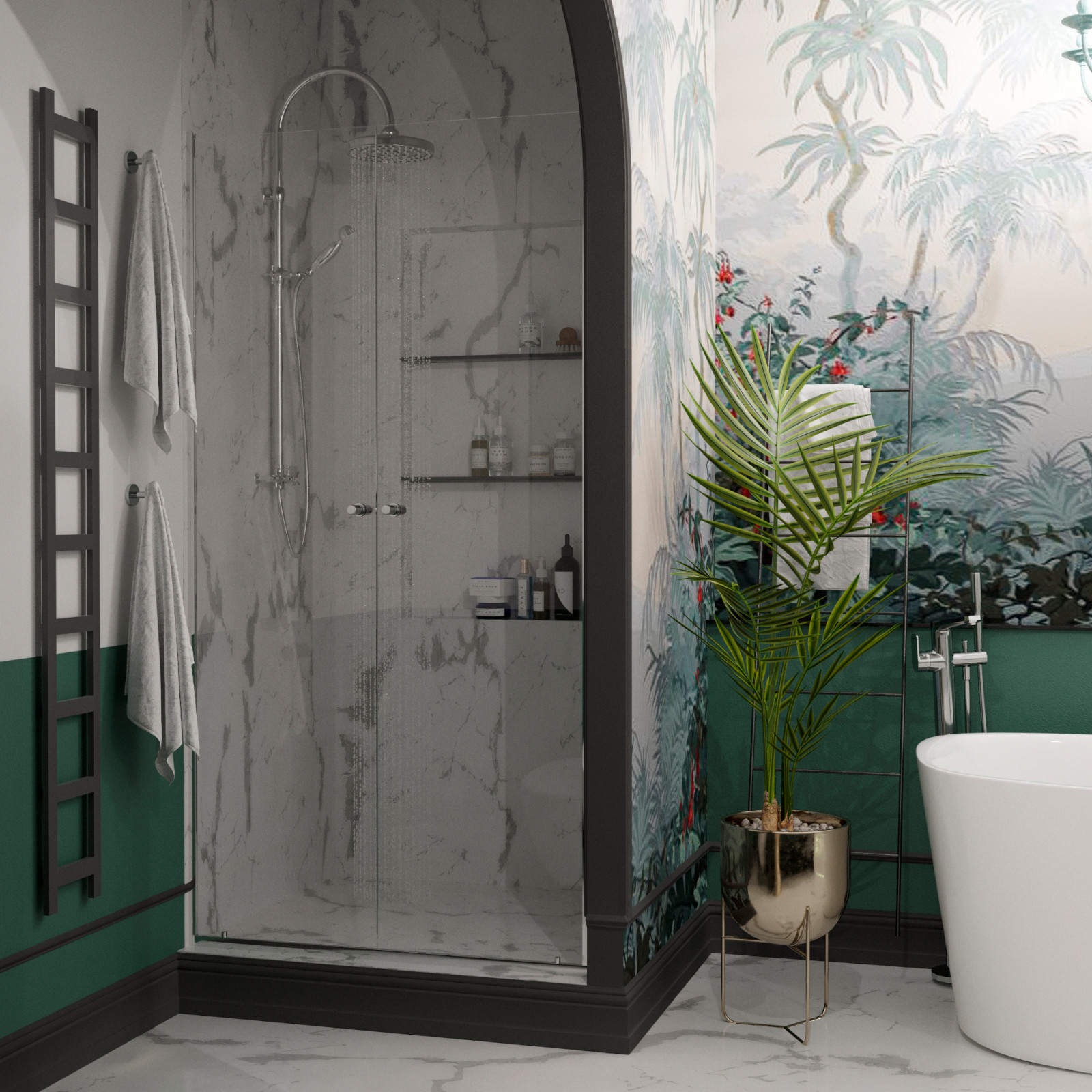 Дизайн-проект трехкомнатной квартиры в ЖК "Платинум"