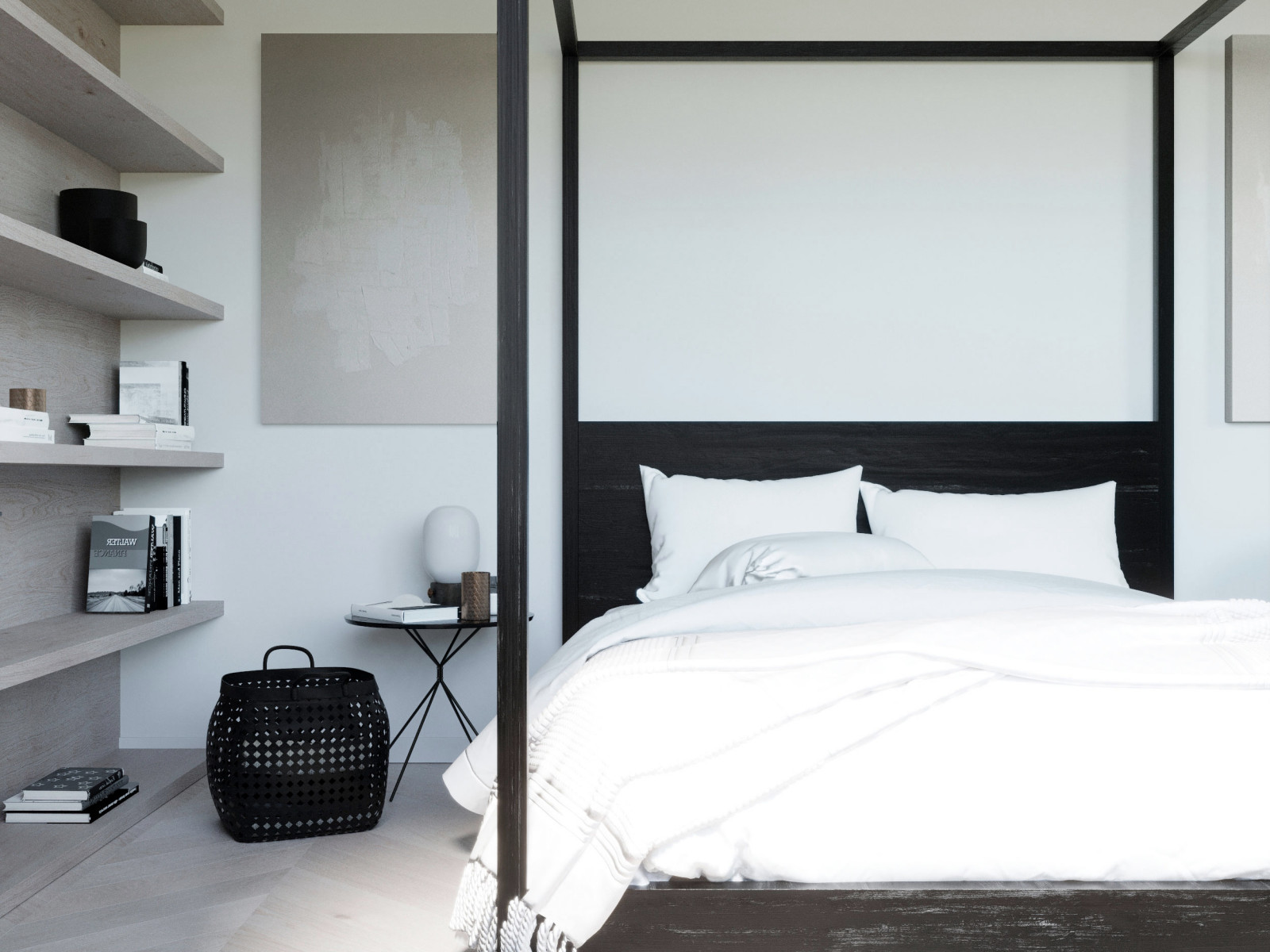 ЧЕРНО-БЕЛАЯ КВАРТИРА ДЛЯ ДЕВУШКИ