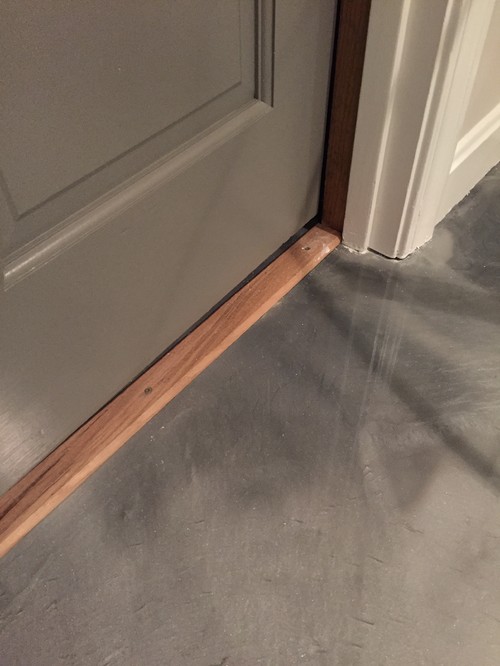 Do you paint a new threshold?